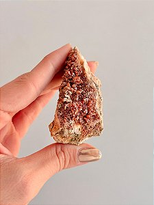 Vanadinita Bruta - Peça Única - VAN34 98g - "Pedra do Trabalho"; Transformar Sonhos em Ação