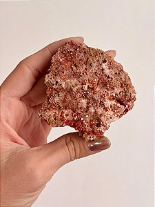 Vanadinita Bruta - Peça Única - VAN36 64g - "Pedra do Trabalho"; Transformar Sonhos em Ação