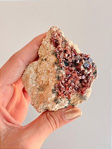 Vanadinita Bruta - Peça Única - VAN38 174g - "Pedra do Trabalho"; Transformar Sonhos em Ação