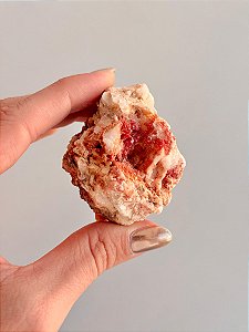 Vanadinita Bruta - Peça Única - VAN43 116g - "Pedra do Trabalho"; Transformar Sonhos em Ação