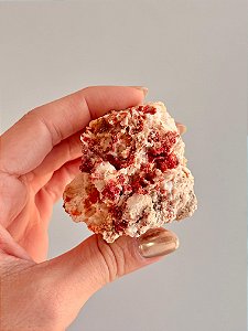 Vanadinita Bruta - Peça Única - VAN47 144g - "Pedra do Trabalho"; Transformar Sonhos em Ação