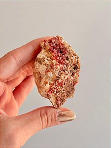 Vanadinita Bruta - Peça Única - VAN48 88g - "Pedra do Trabalho"; Transformar Sonhos em Ação