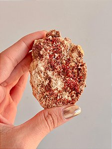 Vanadinita Bruta - Peça Única - VAN50 88g - "Pedra do Trabalho"; Transformar Sonhos em Ação