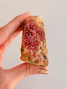 Vanadinita Bruta - Peça Única - VAN54 134g - "Pedra do Trabalho"; Transformar Sonhos em Ação