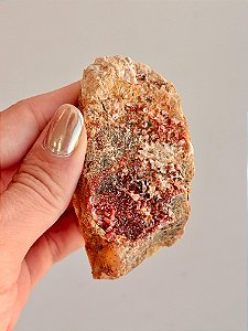 Vanadinita Bruta - Peça Única - VAN59 104g - "Pedra do Trabalho"; Transformar Sonhos em Ação