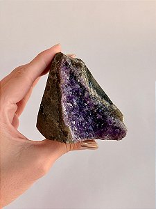 Drusa de Ametista Encantada - DAE84 289g - Eleva a Vibração; Intuição e Conexão