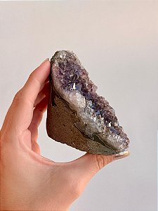 Drusa de Ametista Encantada - DAE91 334g - Eleva a Vibração; Intuição e Conexão