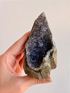 Drusa de Ametista Encantada - DAE102 296g - Eleva a Vibração; Intuição e Conexão