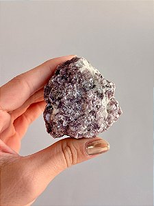 Lepidolita Bruta G - Missão de Vida; Fé e Calma