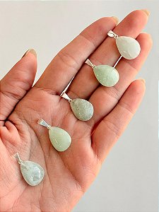 Pingente de Água Marinha Gota - Pedra da Ansiedade