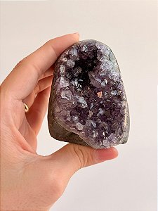 Drusa de Ametista Encantada - DAE122 234g - Portal Mágico; Eleva a Vibração, a Intuição e Conexão Espiritual