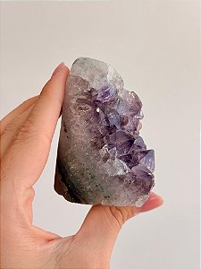 Drusa de Ametista Encantada - DAE123 202g - Portal Mágico; Eleva a Vibração, a Intuição e Conexão Espiritual