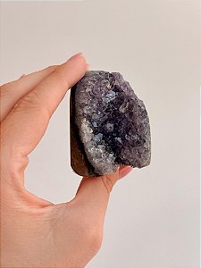 Drusa de Ametista Encantada - DAE130 130g - Eleva a Vibração; Intuição e Conexão