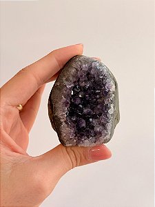 Drusa de Ametista Encantada - DAE137 166g - Portal Mágico; Eleva a Vibração, a Intuição e Conexão Espiritual