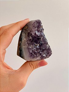 Drusa de Ametista Encantada - DAE140 228g - Portal Mágico; Eleva a Vibração, a Intuição e Conexão Espiritual