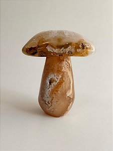 Cogumelo de Ágata - CGAGA08 276g - Pedra da Sorte, Coragem e Autoconfiança