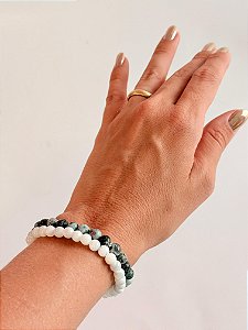 Dupla de Pulseiras Iemanjá - Riqueza e Fluidez