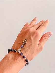 Mini Terço de Ametista - Intuição, Conexão, Espiritualidade e Eleva a Vibração