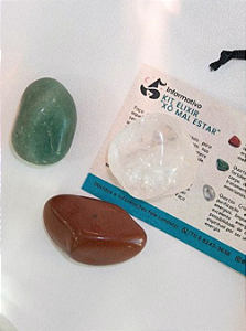 Kit Elixir "Xô Mal Estar" - 3 Cristais Para Colocar na Garrafa