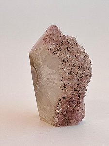 Ponta de Geodo com Drusa de Ametista - PG27 218g - Amplificação; Direcionamento; Harmonização; Transmutação