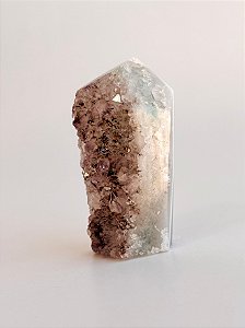 Ponta de Geodo com Drusa de Ametista - PG16 90g - Amplificação; Direcionamento; Harmonização; Transmutação