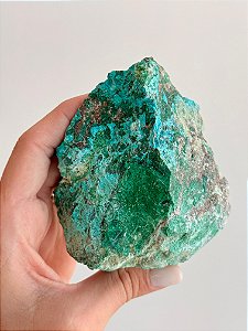 Crisocola Bruta com Malaquita - CML03 390g - Merecimento; Empoderamento; Cura; Poder Pessoal