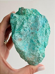 Turquesa Peruana Bruta com Crisocola - TPC07 412g - Profundo Bem-estar; Boa Sorte; Cura Emocional