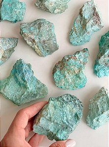 Turquesa Peruana Bruta G - Bons Acontecimentos; Profundo Bem-estar; Cura Emocional; Comunicação