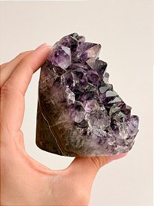 Drusa de Ametista Encantada DAE164 - 426g - Portal Mágico; Eleva a Vibração, a Intuição e Conexão Espiritual
