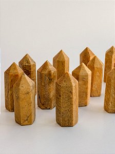 Ponta de Jaspe Amarelo - Autorrealização, Dinamismo, Motivação, Sorte, Boas Ideias e Acontecimentos Positivos