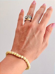 Pulseira de Serpentinita Redonda 6mm - Retome o Controle Sobre a Vida; Renovação Energética; Cura