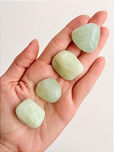 Água Marinha Natural Rolada - Pedra da Ansiedade, Desfaz Confusões, Protege os Pensamentos