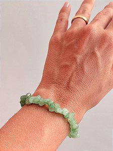 Pulseira de Quartzo Verde - Pedra da Saúde