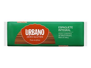Macarrão Espaguete Integral Sem Glúten Urbano 500g Val.