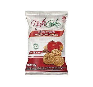 Cookie Integral Sabor Maçã com Canela Sem Glúten Nutripleno 30g *Val.090825