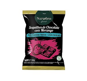 Sequilhos de Chocolate com Morango SG Zero Açúcar Nutripleno 80g *Val.101023