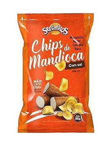 Chips de Mandioca Natural Sem Glúten Sertanitos 50g *Val.090125