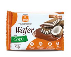 Wafer Recheado sabor Coco Sem Lactose e Sem Glúten Belfar 55g *Val.280224