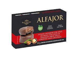 Alfajor Chocolate e Avelã com Recheio de Chocolate SG Seu Divino 80g *Val.050924