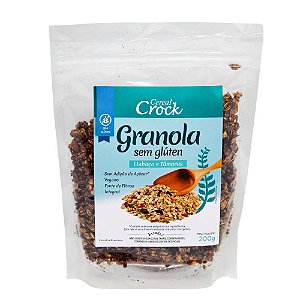 Granola com Linhaça e Tâmaras Sem Glúten Leve Croc 200g *Val.180724