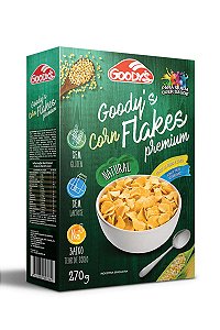 Cereal Corn Flakes Premium Natural Sem Glúten e Sem Lactose Goody's 270g *Val.070225