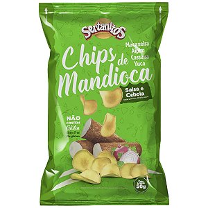 Chips de Mandioca Salsa e Cebola Sem Glúten Sertanitos 50g *Val.180424