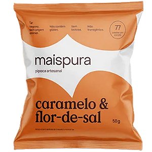 Pipoca Artesanal Caramelo e Flor-de-Sal SG Mais Pura 50g *Val.240324