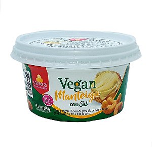 Manteiga  Vegan Com Sal SG Grings 180g *Val.091123
