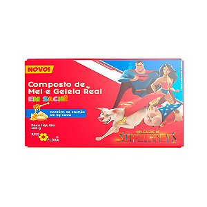 Composto de Mel e Geleia Real SG em sachê 4g Apis Flora Kids contém 36 sachês * Val.010324