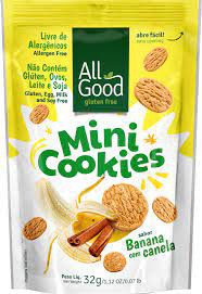 Mini Cookies Banana com Canela SG All Good 32g *Val.240824
