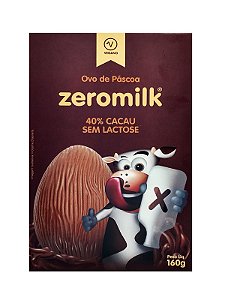 Ovo de Chocolate 40% Cacau Puro SG e Vegano ZeroMilk 160g *Val.010824