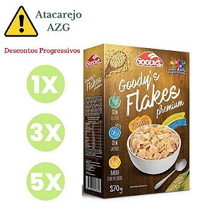 Cereal Flakes Açucarado Premium Sem Glúten e Sem Lactose Goody's 270g *Val.311024