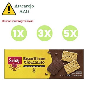 Biscoito Biscotti Con Cioccolato Sem Glúten Schar 150g *Val.280624