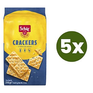 Kit 5 Crackers Sem Glúten Schar 210gr *Val.030624